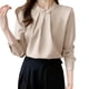 thumbnail image 2 of Tops bohemios para mujer,Blusa de manga corta con cuello en V para mujer, blusa holgada con volantes, camisa estampada de poliéster, ropa informal para el hogar, sopatenor, 2 of 8