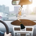 thumbnail image 4 of Colgante de coche con estatua de Buda y cuentas de loto, regalo de cumpleaños, colgante para espejo retrovisor Verde, 4 of 8