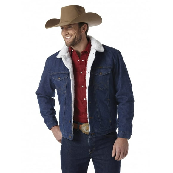 Chaqueta Wrangler de corte vaquero con forro vaquero y sherpa para hombre