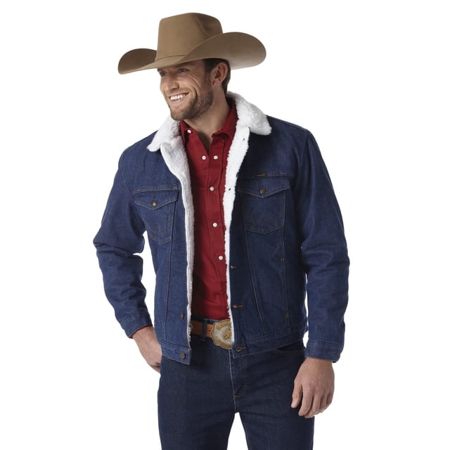 Chaqueta Wrangler de corte vaquero con forro vaquero y sherpa para hombre