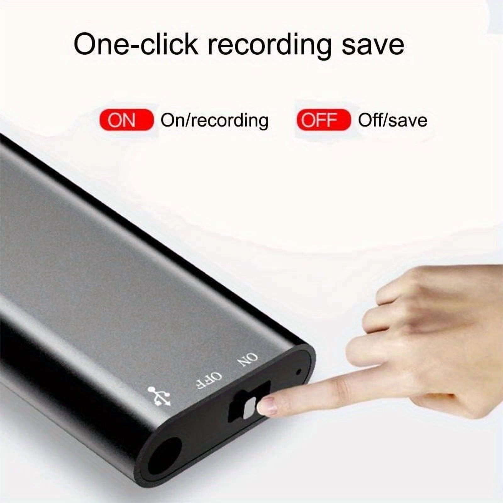 8/16/32GB Portable Noise Cancelling Recording Pen, Professional HD Voice Recorder for Business Meetings, Large Capacity Ultra-Thin Digital Voice Activated MP3 Recorder