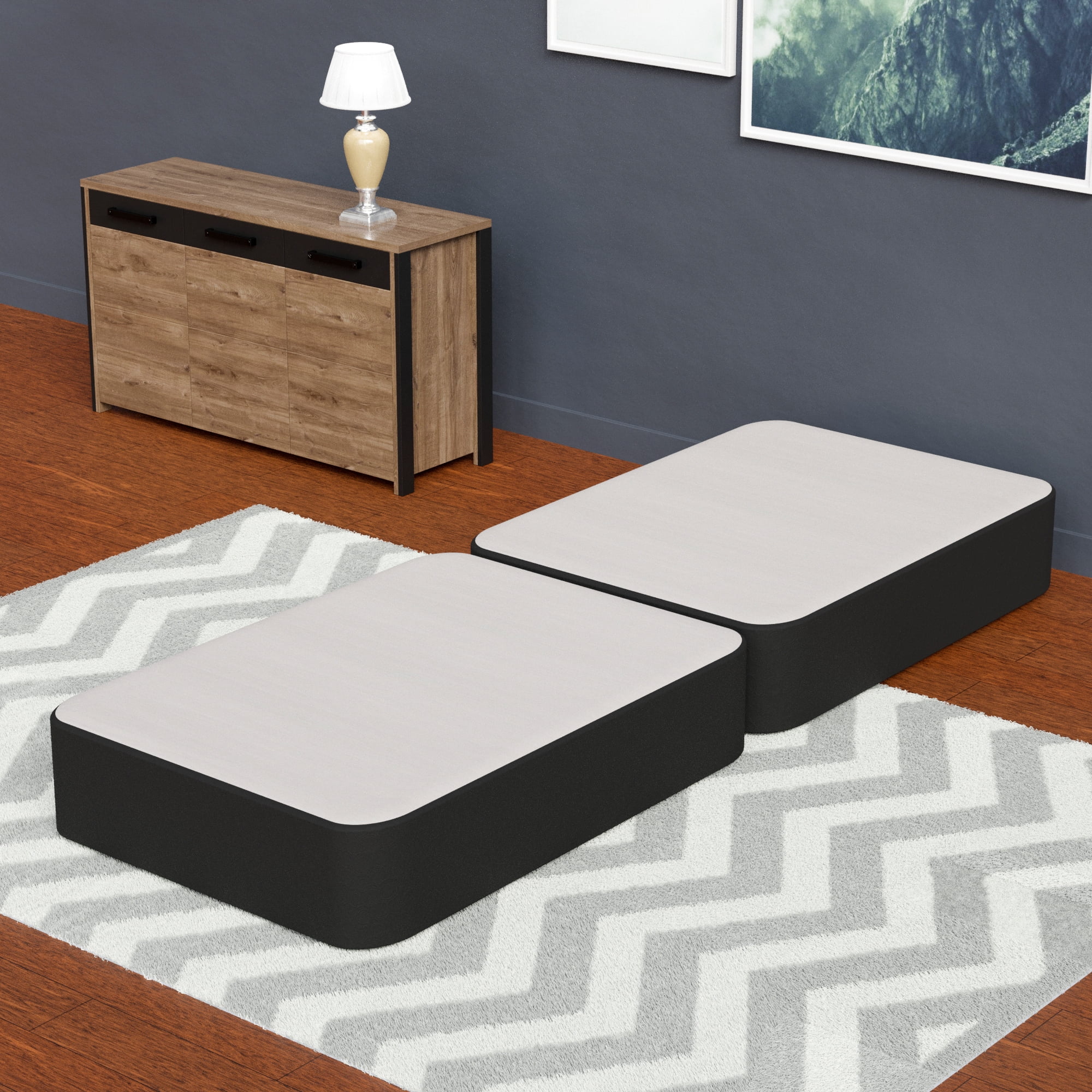 Continental Sleep, 8" Split wood Box Spring/Foundation for Mattress, Twin