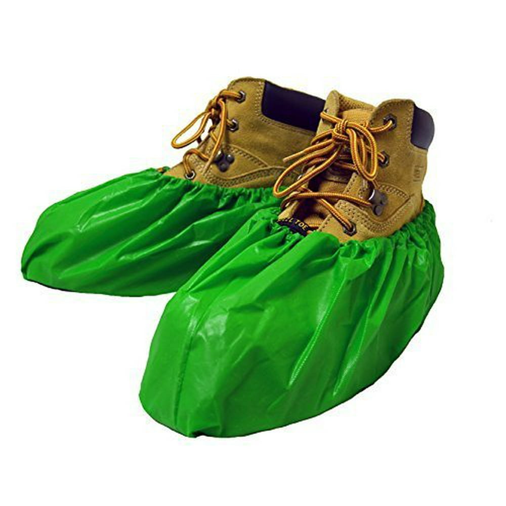 ShuBee® Waterproof Shoe Covers Bright Green (40 Pair)
