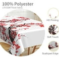 thumbnail image 3 of 60x84inch Asian Tablecloth Plum Tree Blossoms Chinese Traditional Ink Painting Rectangular Table Cover Waterproof Winkle Free Polyester Fabric Table Cloth for Dining Room Kitchen Home Decor, 3 of 7