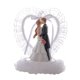 thumbnail image 1 of Adorno de resina para tarta de boda, moderno y sencillo, para novio y novia Amor de cristal pequeño, 1 of 8