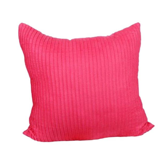 Funda de Almohada Cuadrada de Funda de Cojín para Oficina en hogar Funda de Almohada Decorativa Rosa Roja 45cm