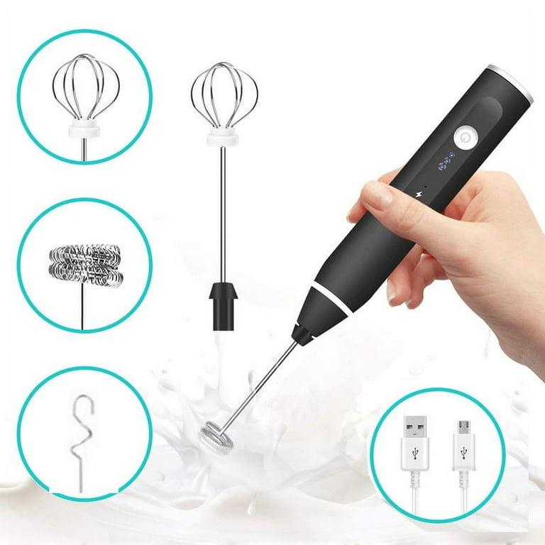 3 Speed Adjustable Milk Frother\ USB Rechargeable\Electric Whisk – Sprinkle  Mart
