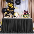 thumbnail image 4 of Table Skirt Pleated Ruffle Tablecloth For Wedding Birthday Party Baby Shower Table Decoration, 4 of 9