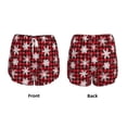 thumbnail image 3 of Daiia Snowflakes On A Buffalo Plaid Christmas Pattern Women's 2 in 1 Running Shorts - Lightweight Athletic Workout Gym Yoga Shorts Liner with Phone Pockets-XX-Large, 3 of 7