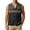 Navy, variant on Mens Breathable Linen Blend Sleeveless Waistcoat, Ethnic Western Navajo Square Tribal Print V Neck Button Down Tank Top Purple XL