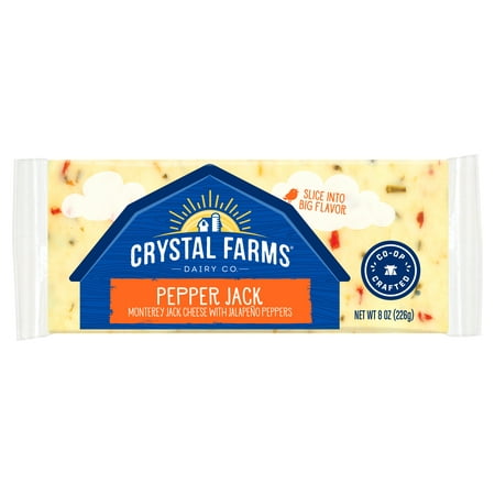 Crystal Farms Pepper Jack Cheese, 8 oz.