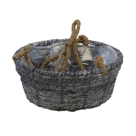 hanging basket plastic liner hanger uw cheungs rope gray