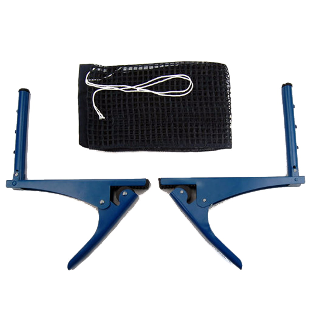 Professional Table Tennis Ping Pong Net Post Clamp Stand Training Clip On 