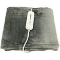 thumbnail image 1 of Innovation Confort - Heated Throw, 50 '' x 60 '', 3 Heat Settings, Gray, 1 of 2