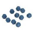 thumbnail image 4 of Game Polyhedral Dice, Acrylic Exquisite Funny Polyhedral Dice 10pcs  For Children For Holiday Party ANGGREK 12 lados, 4 of 8