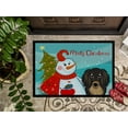 thumbnail image 3 of Caroline's Treasures BB1833JMAT Snowman with Longhair Black and Tan Dachshund Door Mat, Indoor Rug or Outdoor Welcome, 3 of 4