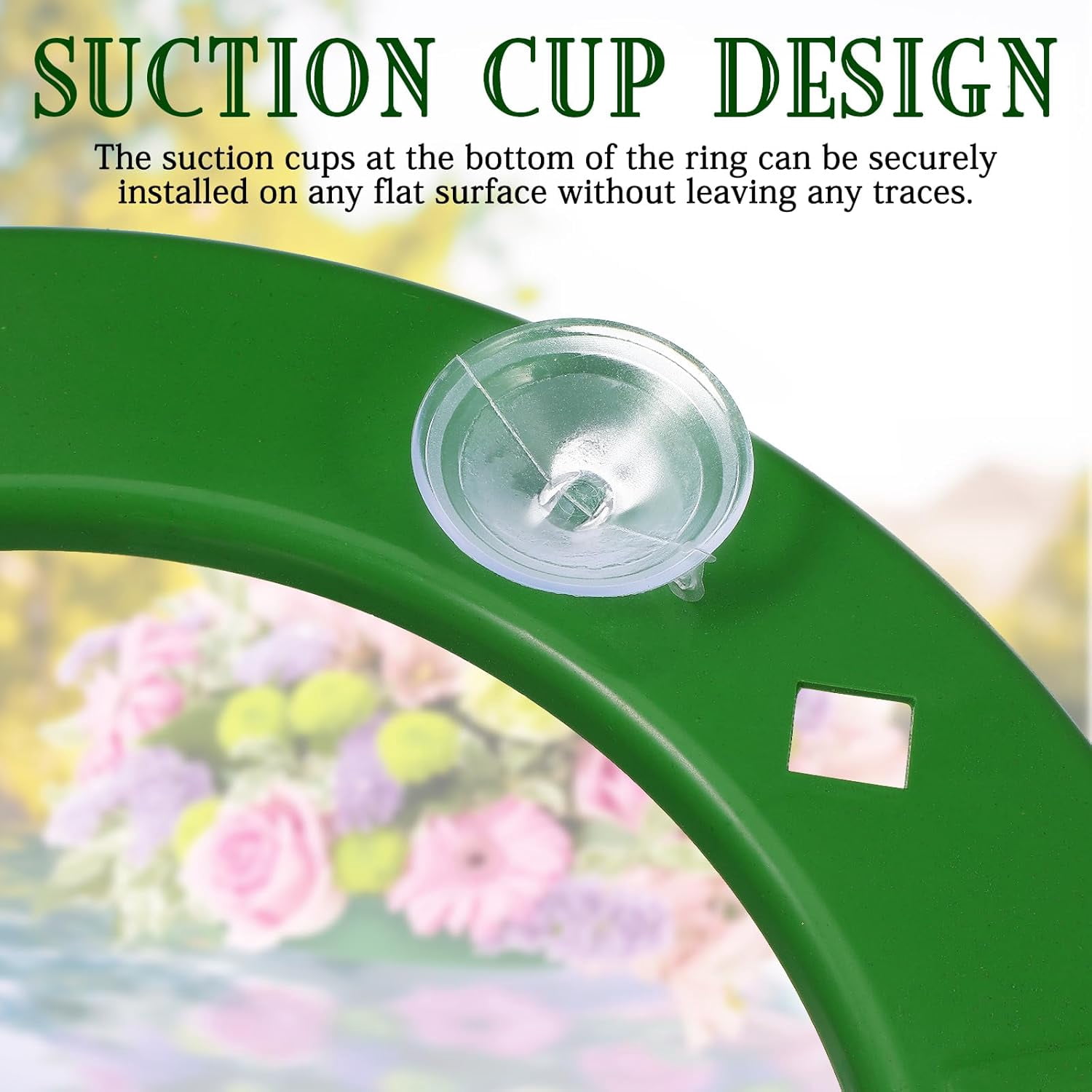 ABCISI Foam Rings - 11-Inch Wet Floral Foam Designer Ring Oasis Wreath Base (Green)