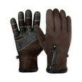thumbnail image 2 of Mens Winter Thermal Gloves Touch Screen Glove Fleece Lined Windproof Warm for Driving Cycling Running, 2 of 3