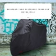 thumbnail image 6 of Waterproof Motorcycle Protective Ox Cloth Motorbike Scooter Dustproof Motorbike Cover & black 265*105*125, 6 of 9