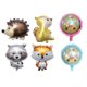 thumbnail image 2 of Party Favors For Kids 6Pcs Balloons Aluminum Foil Toy Photo Props Birthday Party Supplies 18 Inches Forest Animal Theme Raccoon Squirrel Fox, 2 of 5