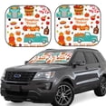 thumbnail image 1 of Vsdgher Fall Pumpkins Print Car Windshield Sun Shade, Reflective Sunshade Window Sunshade Sun Visor Protector Fit for Cars,Trucks,SUVs-Small, 1 of 6