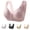 Beige, variant on Women's Front-Closure Lace Bra for Mature Women: Wire-Free, Anti-Sagging, Padded, Supportive, Tank-Style, Full Coverage, Non-, Comfortable T-Shirt Bra Yellow 36