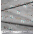thumbnail image 3 of Soimoi Velvet Fabric Gift Box & Hanging Ribbons Party Print Fabric by Yard 58 Inch Wide, 3 of 3