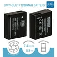 thumbnail image 2 of BM Premium DMW-BLG10 Battery for Panasonic Lumix DC-ZS80 DC-GX9 DC-LX100 II -ZS200 ZS70 DMC-GX80 GX85 ZS60 ZS100 GF6 DMC-GX7K DMC-LX100K Cameras, 2 of 4