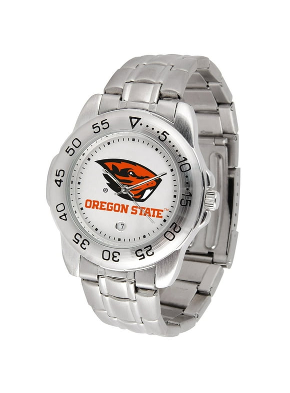 White Oregon State Beavers Sport Steel Watch