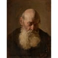 thumbnail image 3 of Kazimierz Alchimowicz 19x24 Black Modern Framed Museum Art Print Titled - Study of an Old Man's Head (1904), 3 of 5