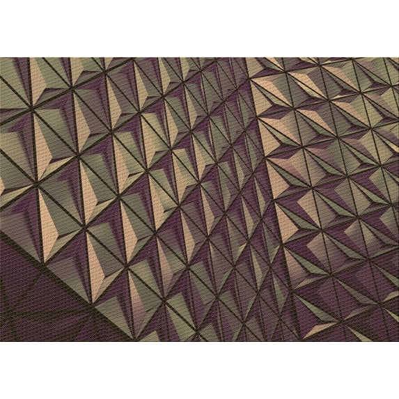 Ahgly Company Machine Washable Indoor Rectangle Transitional Burgundy Brown Area Rugs, 3' x 5'