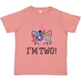 thumbnail image 3 of Inktastic 2nd Birthday Unicorn 2 Year Old Girl Girls Toddler T-Shirt, 3 of 5