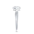 thumbnail image 3 of Rosec Jewels Certified Lab Diamond Oval Engagement Ring 1 Carat - 6x8 mm - EF-VS Quality, 14K White Gold, US 5.00, 3 of 8