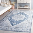 thumbnail image 3 of Safavieh Arizona 6'-0" x 9'-0" Polyester Power Loomed Rug in Ivory / Blue, 3 of 13