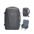 thumbnail image 1 of Mochila de viaje ECOHUB de 17 pulgadas con puerto USB y funda para equipaje, color gris, 1 of 8