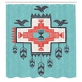 thumbnail image 3 of Ambesonne Tribal Shower Curtain, Vintage Native, 69"Wx75"L, Multicolor, 3 of 5