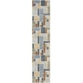 thumbnail image 2 of Nourison Astra Machine Washable Geometric Multicolor 2'2" x 12' Area Rug (2x12), 2 of 8