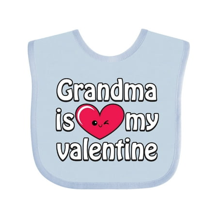 

Inktastic Grandma is My Valentine Gift Baby Boy or Baby Girl Bib