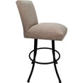 thumbnail image 3 of Swivel Metal Extra Tall Stool Sommerville 34" Seat - Basin Beige Fabric - Black, 3 of 4