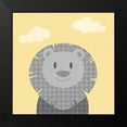 thumbnail image 2 of Prime, Marcus 20x20 Black Modern Framed Museum Art Print Titled - Funky Lion, 2 of 5