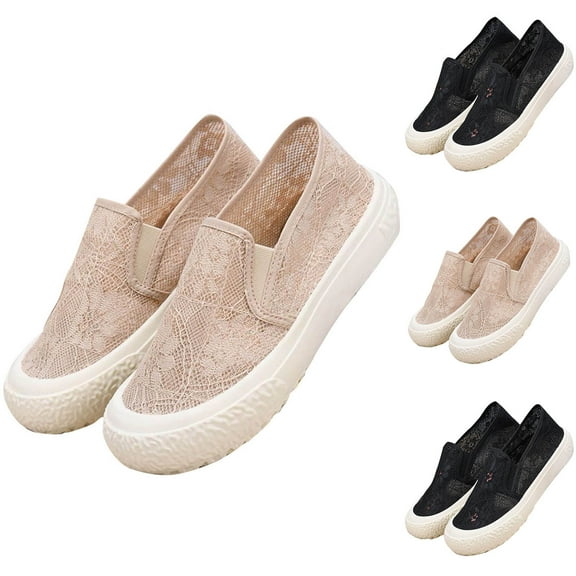 ZZwxWA Walking Shoes for Women Breathable Lace Sneaker Versatile Dress Sneakers Non Slip Thick Bottom Shoes