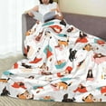 thumbnail image 6 of Zufioo funny cats celebrating Valentine's Day Fleece Blanket Queen Size,Plush Bed Blanket,Ultra Soft Throw Blanket,Plush Fuzzy Cozy Blanket Perfect for Bed,Couch-40"x30", 6 of 7