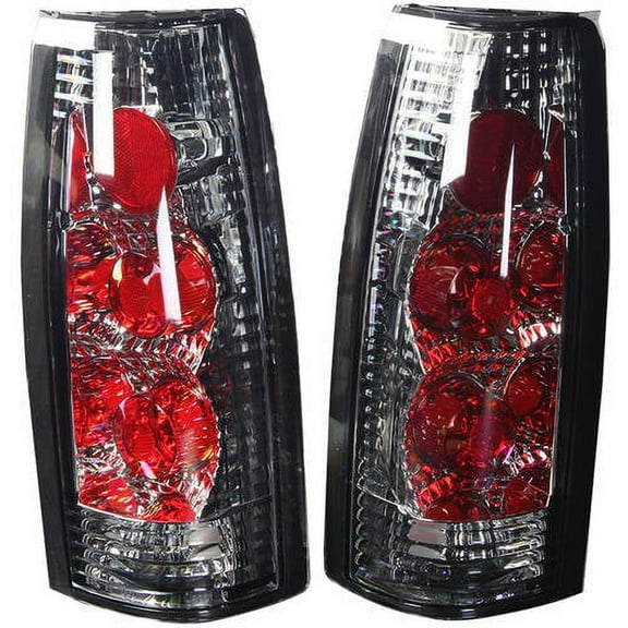 Tail Light For 92-99 GMC Yukon Chrome/Clear Lens, Pair
