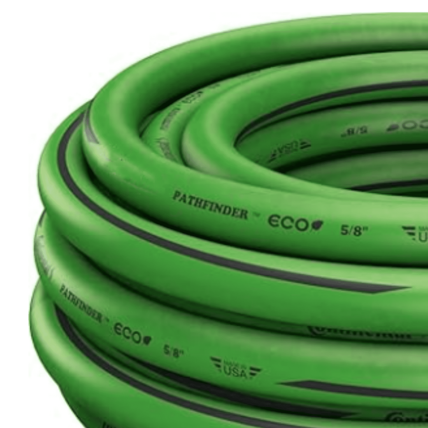 Green Garden Hose 5/8in Inside Diameter x 50ft Length Male x Female Garden Hose Thread  Brass Fittings