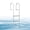 3 Steps, variant on VEVOR Removable Dock Ladder, 3 Steps, Aluminum Alloy Pontoon Boat Swim Ladder, with Non-Slip Wide PP Steps, 500 lbs Weight Capacity, Quick Release Design, for Lake Swimming, Pool, Marine Boarding