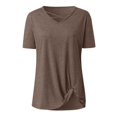 thumbnail image 4 of Birdeem T-Shirt Mode Femme Col en V Manches Courtes Blouse Ample, 4 of 12