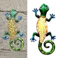 thumbnail image 4 of 2xWall Hanging Gecko Artworkd Decorativo Decoración de Jardín Al Aire Libre Amarillo Sunnimix Escultura colgante de valla, 4 of 7