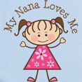 thumbnail image 2 of CafePress - Nana Loves Me Infant Bodysuit - Baby Light Bodysuit, Size Newborn - 24 Months, 2 of 4