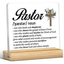Pastor Appreciation Gifts For Men, Gifts For Pastors Appreciation, Gifts For Pastor, Pastor Definition Acrylic Desk Sign Decor