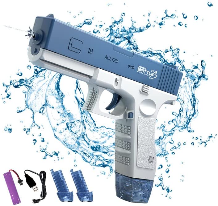 Electric Water Gun Automatic Water Squirt Guns Large Capacity Water Toy